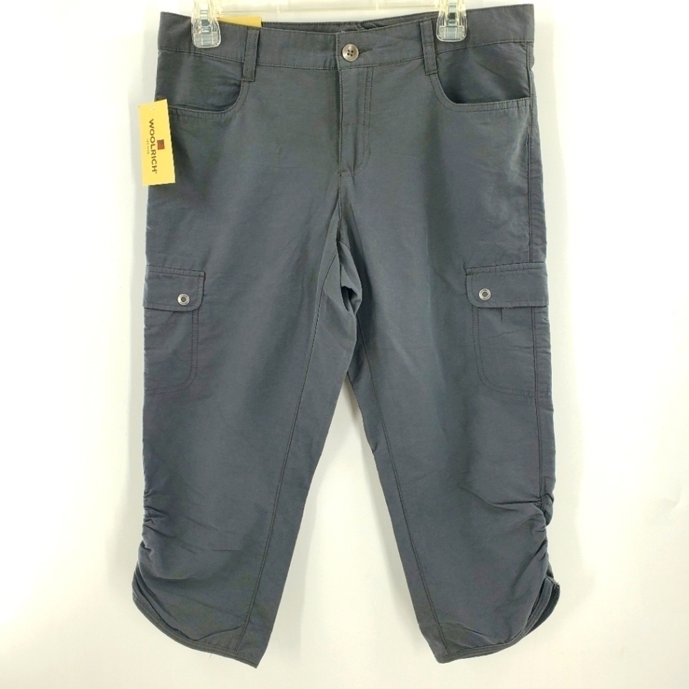 NWT Woolrich grey cropped hiking pants size 6